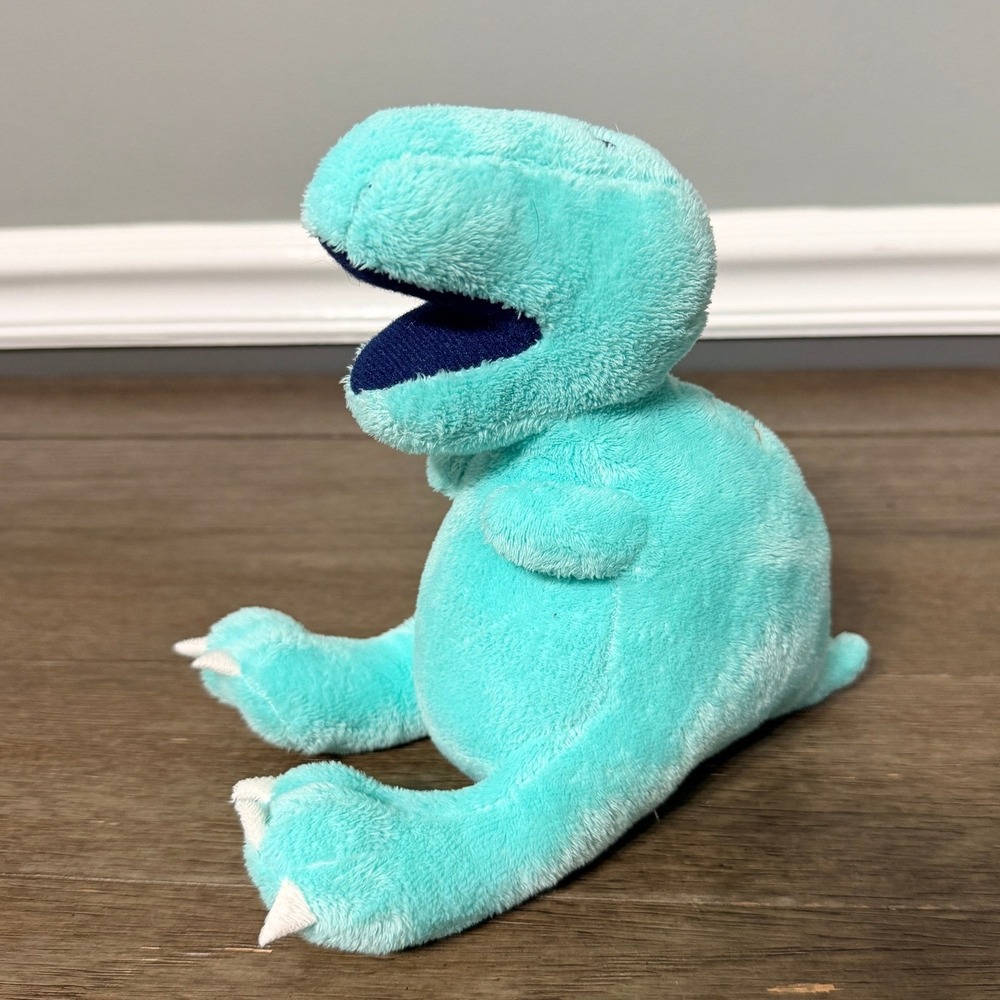 Circo Teal Mini T-Rex Dinosaur Orange Scales Stuffed Animal Plush Toy 6x7.5